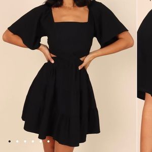 Petal and Pup Jordyn Cut Out Mini Dress - Black